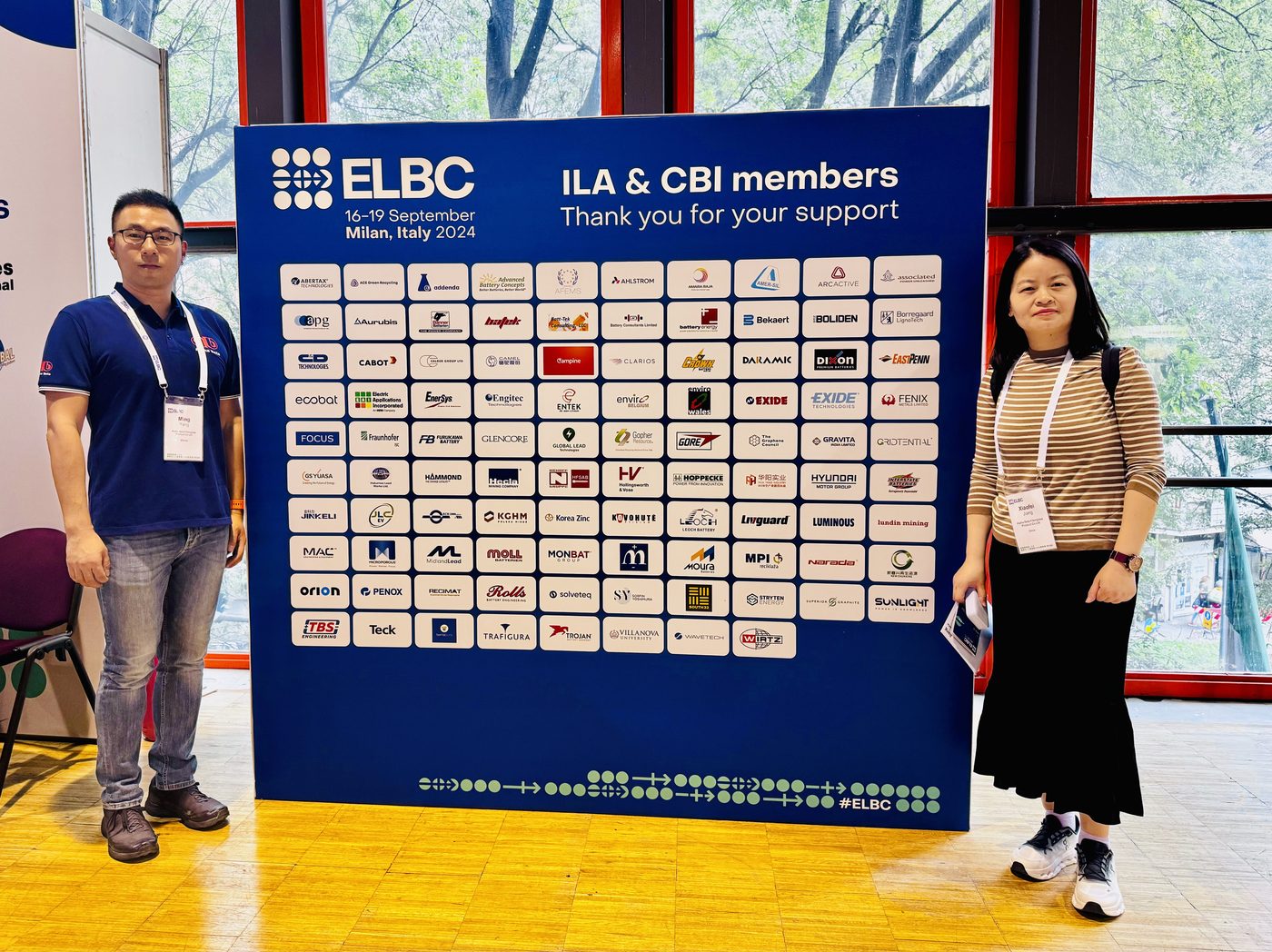 At the ILA & CBI members wall, ELBC 2024 in Milan