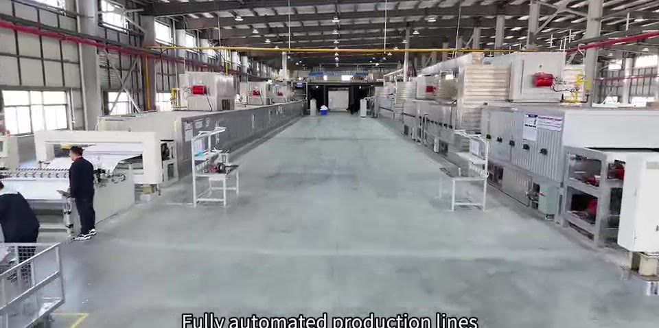 Automated separator production hall, wide interior view