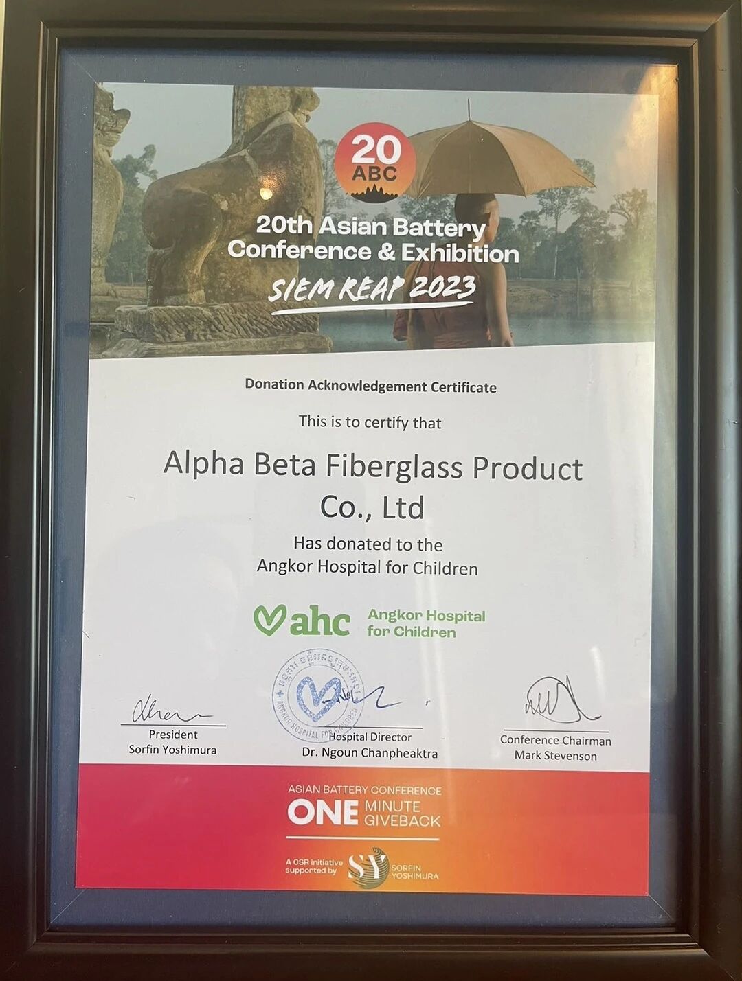 Alpha Beta participating in the community initiative 1